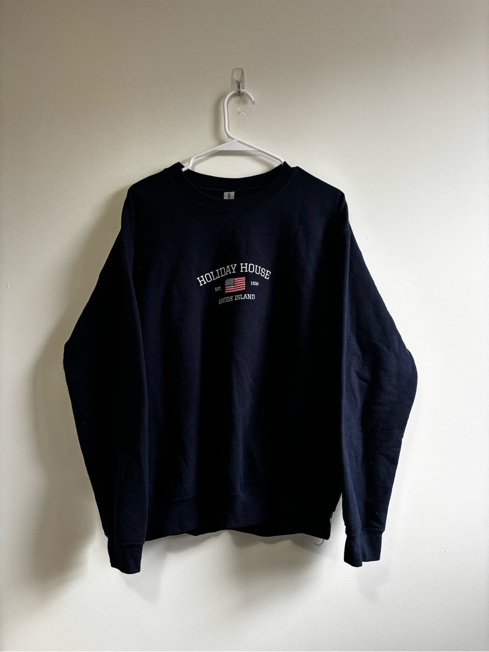 Taylor Swift Holiday House Rhode Island Crewneck Sweatshirt - Navy